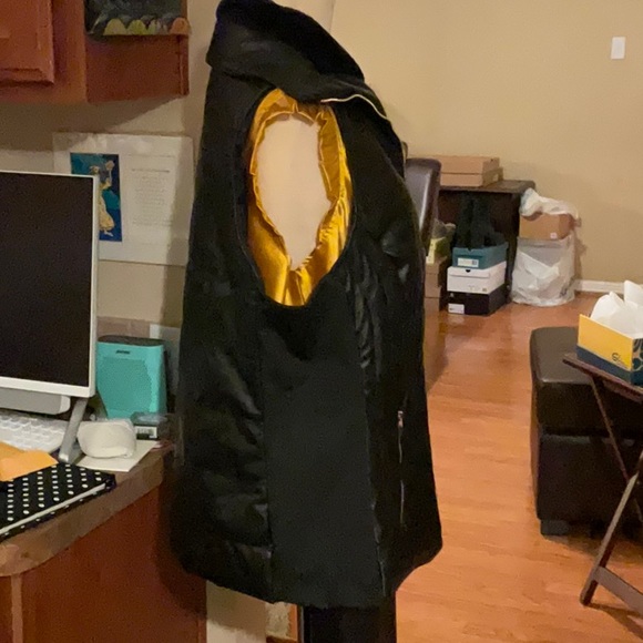 CI SONO OUTERWEAR Faux Fur Faux Leather Black Vest in Size 1X, NWT - Picture 8 of 15